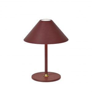 Halo Design transportabel bordlampe HYGGE Maroon rød
