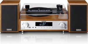 LENCO - HiFi stereoanlæg med pladeafspiller, DAB+/FM-radio og Bluetooth® - Træ - FRI FRAGT