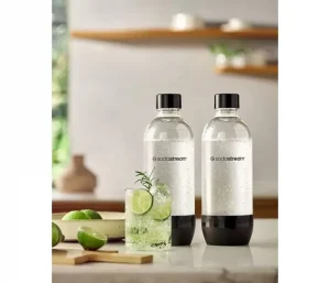 Flasker til Soda Stream 2 x 1 liter - tåler opvaskemaskine