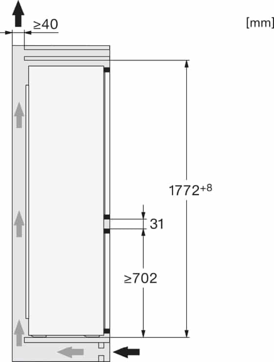 Miele Integrerbart køle-/Fryseskab KFN 7714 F - Billede 2
